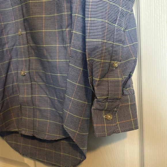 Lands’ End men’s blue non iron original oxford button down shirt size small - Picture 4 of 8